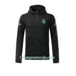 Real Madrid Trening Jakna Kapuljačom 2017-18 Crna